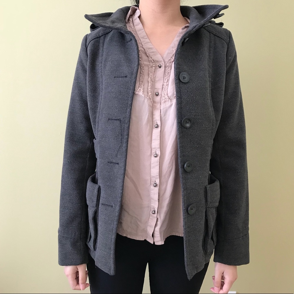 Grey Peacoat